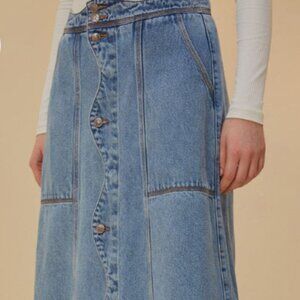 farm Rio denim wave skirt nwt size 29